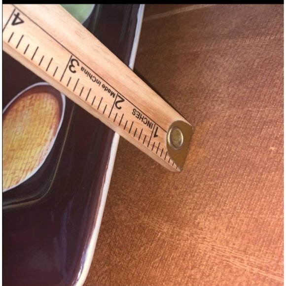 Rectangular Blue Tulip Harvest Platter By Laurie Gates - Picture 4 of 6